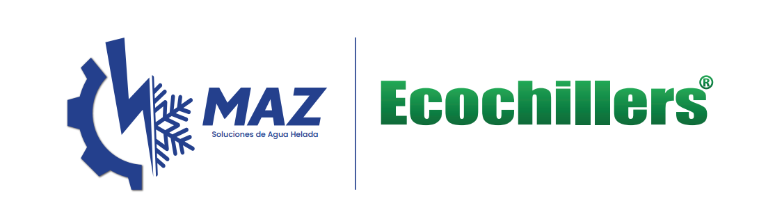 Logos de Ecochilles y MAZ Soluciones de Agua Helada